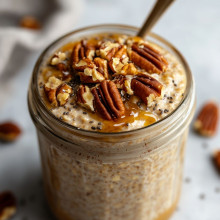 Maple Pecan Pie Overnight Oats