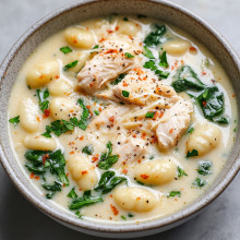  Creamy Chicken Gnocchi Soup 