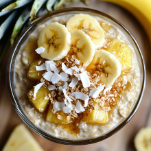 Summer Tropical Pineapple Overnight Oats