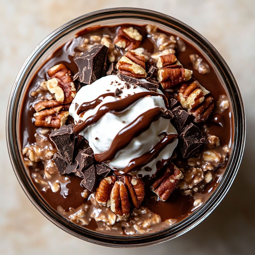  Chocolate Pecan Brownie Overnight Oats