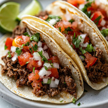 Easy Beef Tacos with Fresh Salsa