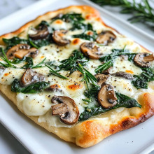 Spinach Mushroom Flatbread