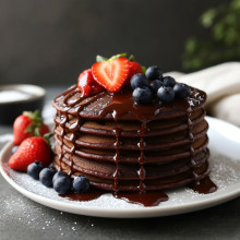Graveyard Chocolate Pancakes