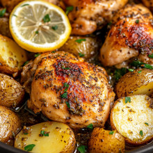 One-Pot Greek Lemon Chicken with Potatoes