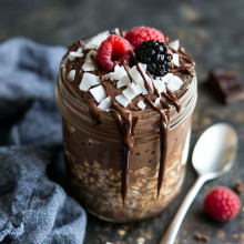 Chocolate Coconut Overnight Oats