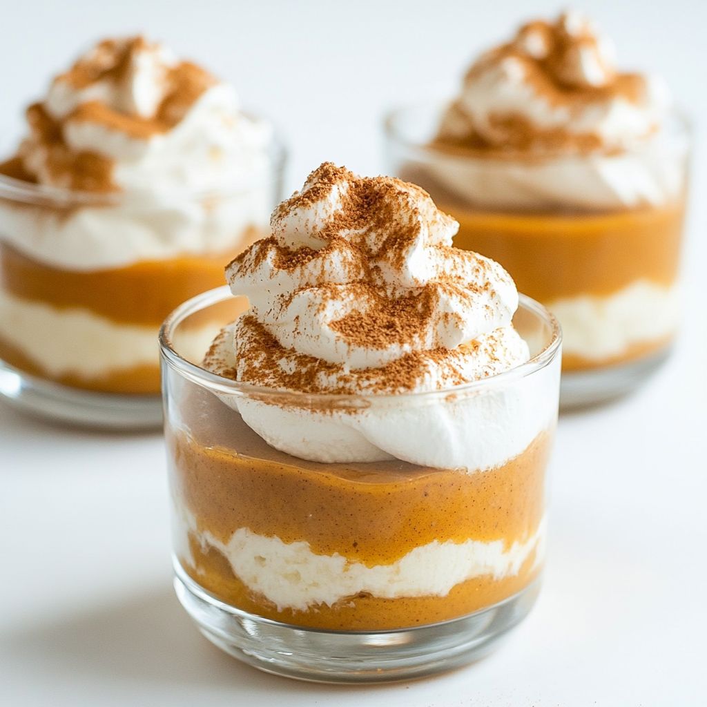  Pumpkin Cheesecake Pudding Cups 