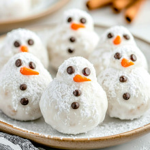 No-Bake Snowman Cookie Balls