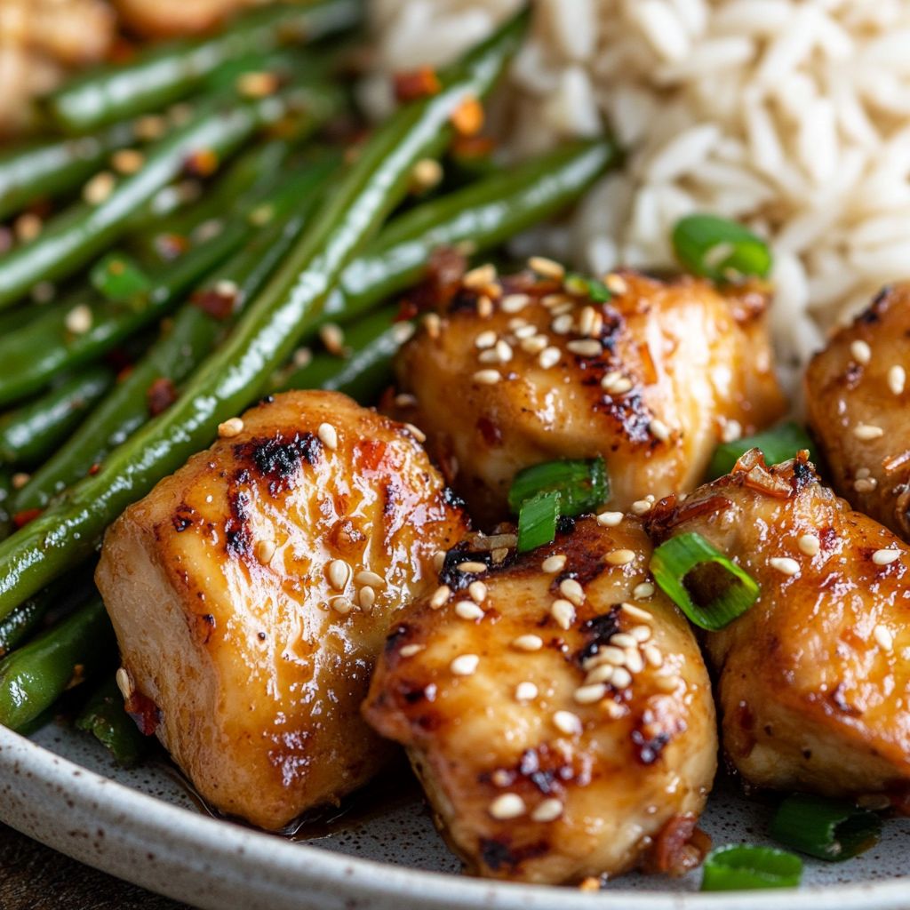  Sheet Pan Chicken and Green Bean Stir Fry 