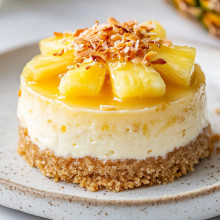 Pineapple Coconut Mini Cheesecake