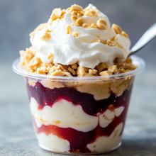  Peanut Butter Jelly Pudding Cups 