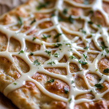 Spooky Spiderweb Gluten-Free Flatbread