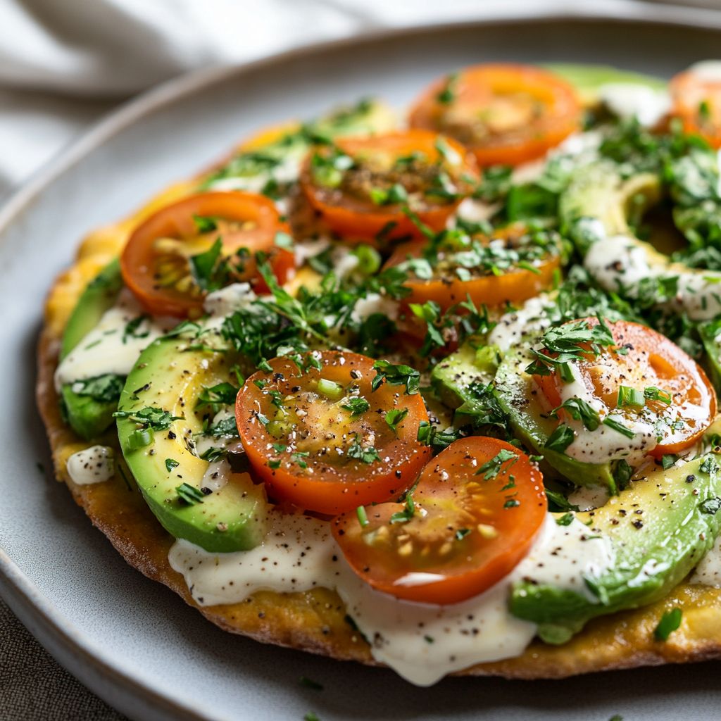 Avocado Ranch Flatbread