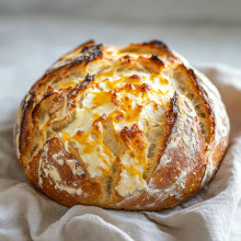 Cheesy Cottage Cheese Bread Loaf
