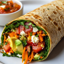  Healthy Breakfast Wrap with Veggies 