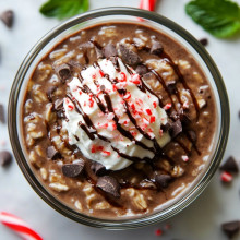 Peppermint Mocha Overnight Oats