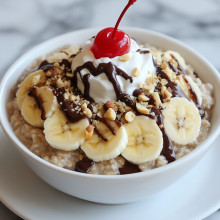  Hazelnut Banana Split Overnight Oats 