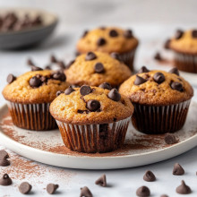 Fluffy Keto Chocolate Chip Muffins