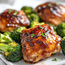  Sheet Pan BBQ Chicken and Broccoli 