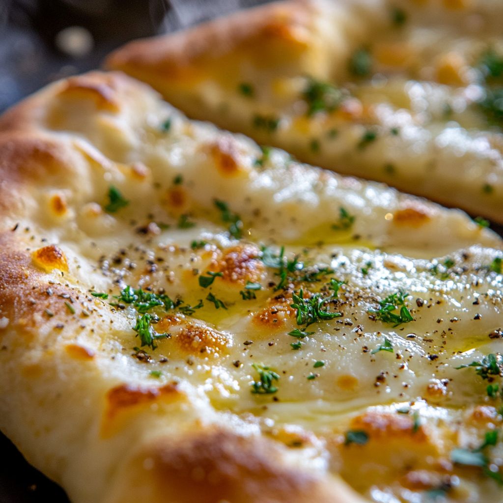 Garlic Herb Cheese Flatbread