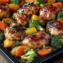 Sheet Pan Teriyaki Chicken and Vegetables