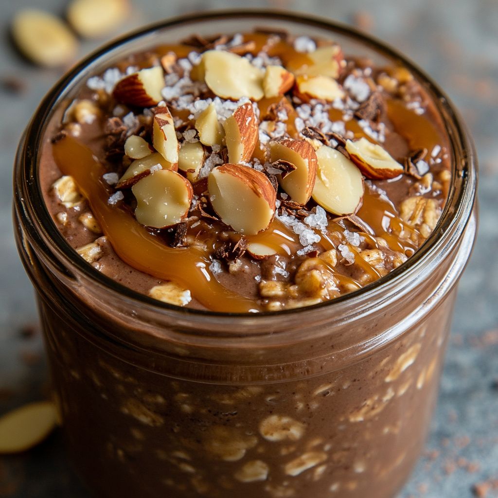 Chocolate Caramel Swirl Overnight Oats
