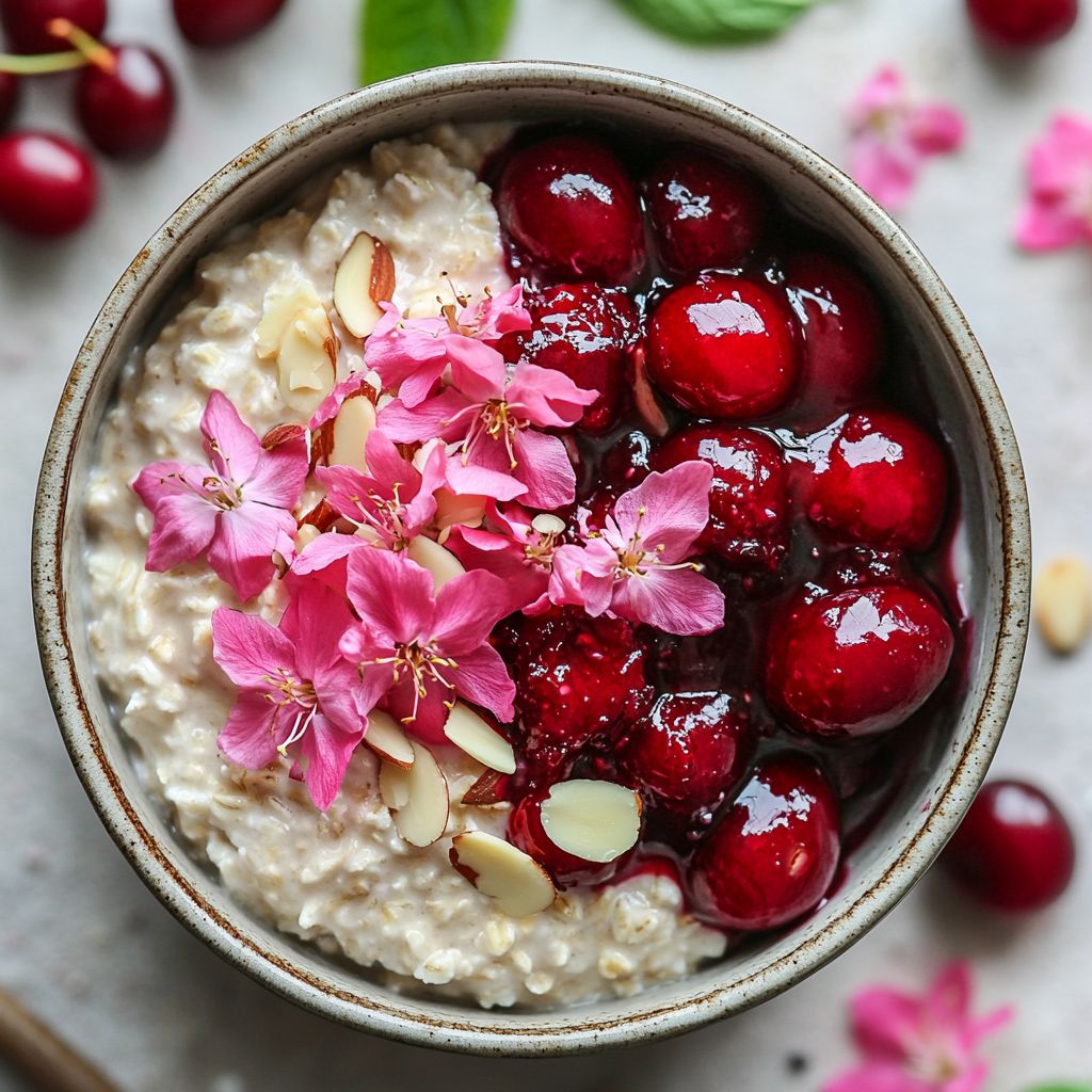 Cherry Blossom Overnight Oats