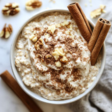 Cinnamon Roll Overnight Oats