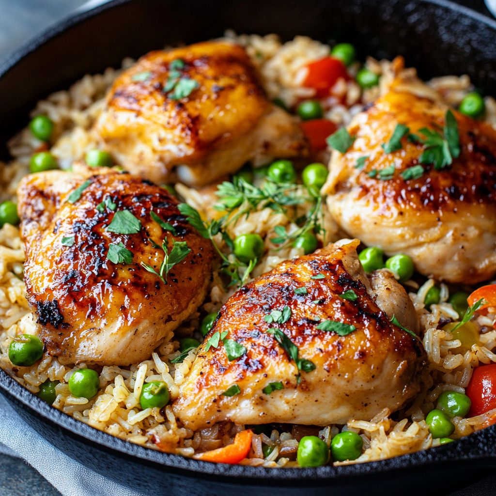 Skillet Chicken and Rice