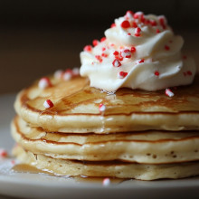 North Pole Peppermint Pancakes