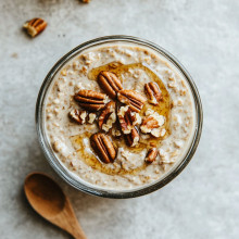 Maple Pecan Protein Overnight Oats