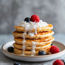 Vegan Coconut Cream Pancakes