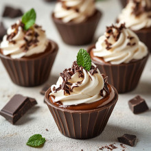 Mini Chocolate Pudding Cups