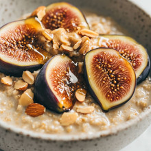  Almond Butter Fig Overnight Oats 