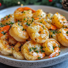 Christmas Eve Garlic Butter Shrimp