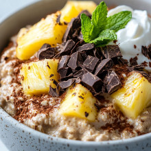  Chocolate Pineapple Delight Overnight Oats 