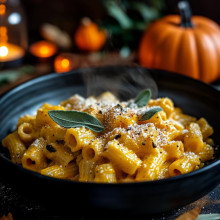 Spooky Halloween Pumpkin Pasta