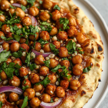  Chickpea Shawarma Flatbread 