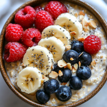 Banana Berry Overnight Oats