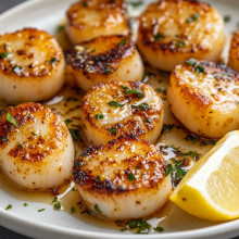 Quick Garlic Butter Scallops