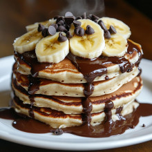 Choco-Banana Pancakes