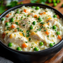 Simple One-Pot Cheesy Chicken and Rice Dinner