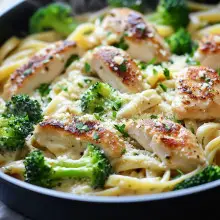 One-Pot Chicken and Broccoli Alfredo