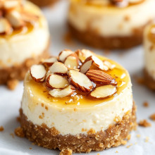 Honey Almond Mini Cheesecake
