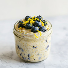 Blueberry Lemon Swirl Overnight Oats