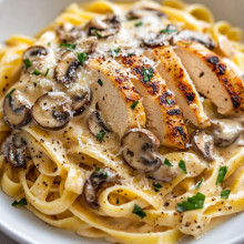 Creamy Mushroom Chicken Pasta