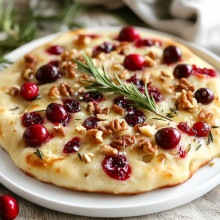 Festive Cranberry Gluten-Free Flatbread
